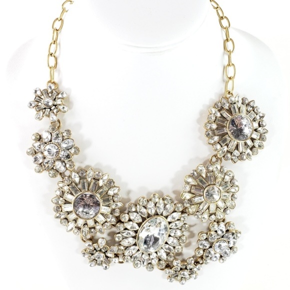 J. Crew Factory Jewelry - J. Crew Factory Flower Lattice Statement Necklace